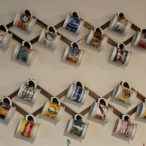 The Corner Store Porcelain Mug Collection, Franklin Porcelain © 1985